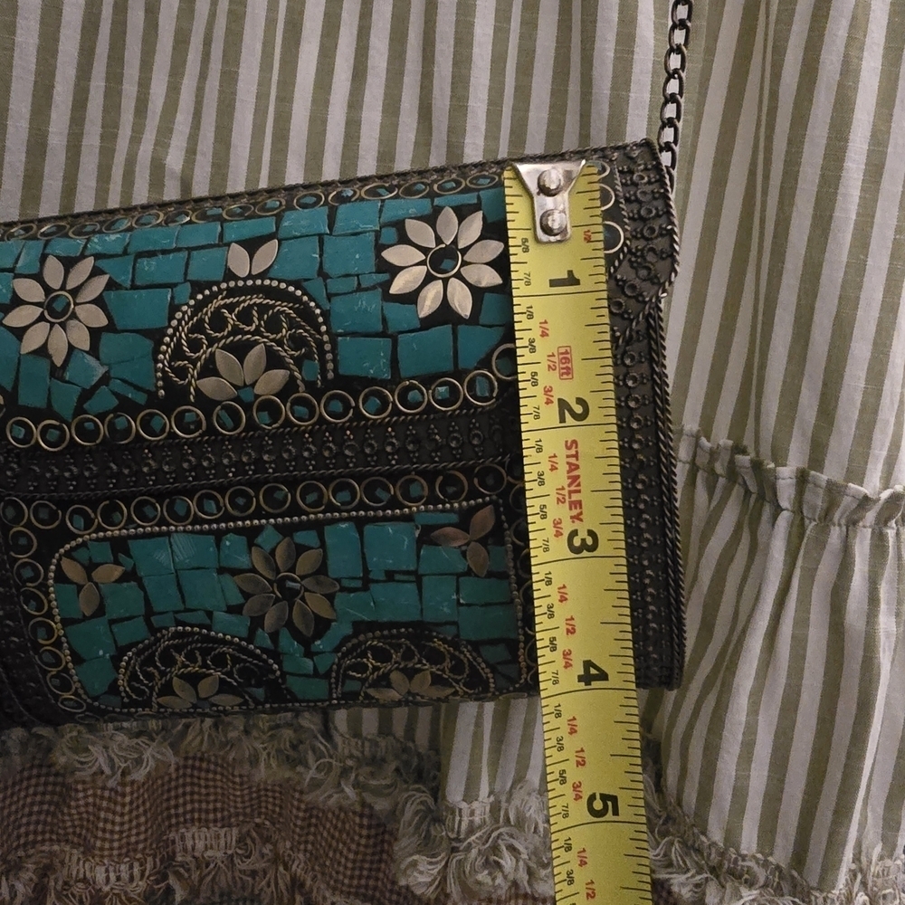 Turquoise Mosaic Crossbody Bag - Picture 9 of 10